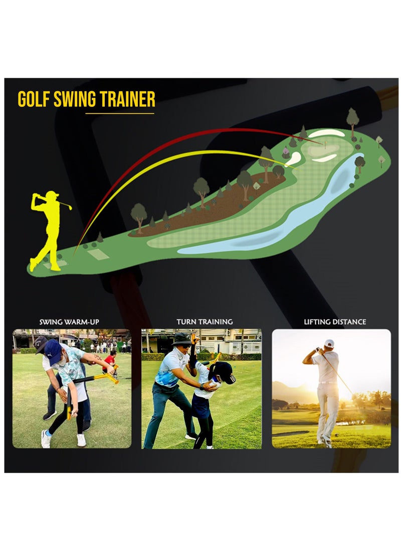 Golf Swing Trainer for Beginners, Improve Swing Mechanics with Golf Swing Training Aid, Optimize Hinge, Forearm Rotation, and Shoulder Turn, Ergonomic Grip Golf Training Aid