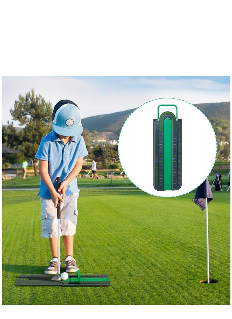 Golf Precision Distance Putting Drill - Putting Gate Practice Tool, Golf Training Putters, Putting Mirror, Putting Mat, Trainer Aid for Putting Green, Alignment Rail Precision Distance Control