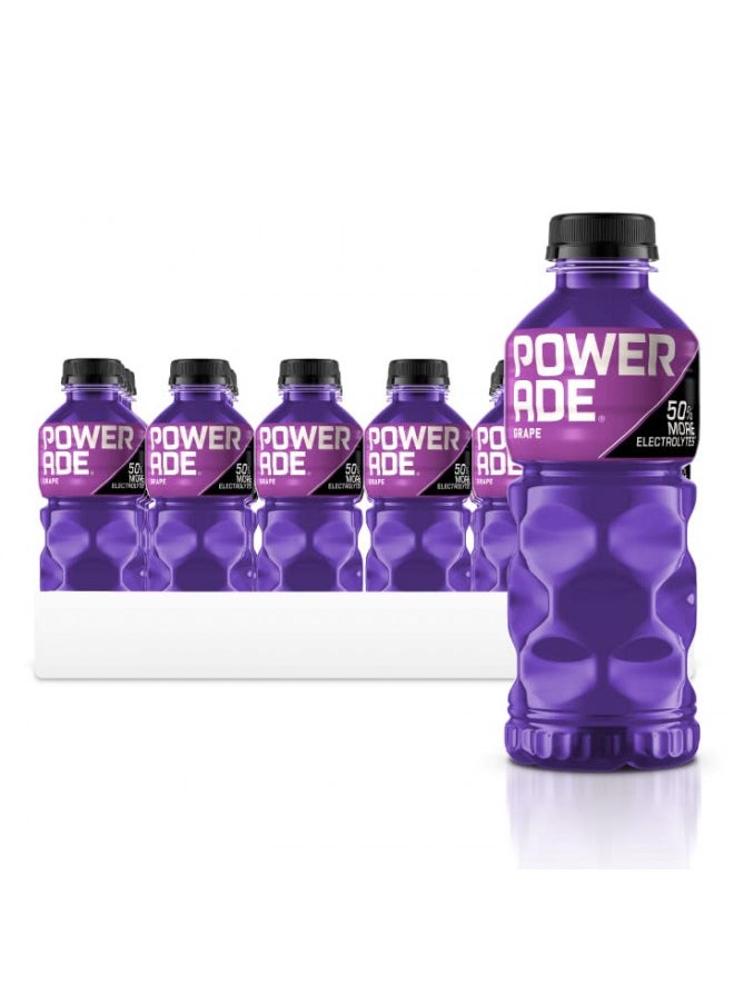 POWERADE Sports Drink Grape, 20 Ounce (Pack of 24)