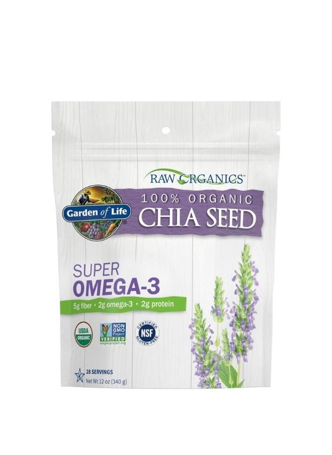 Garden Of Life - Super Omega-3 Organic Chia Seed Powder 340Gm