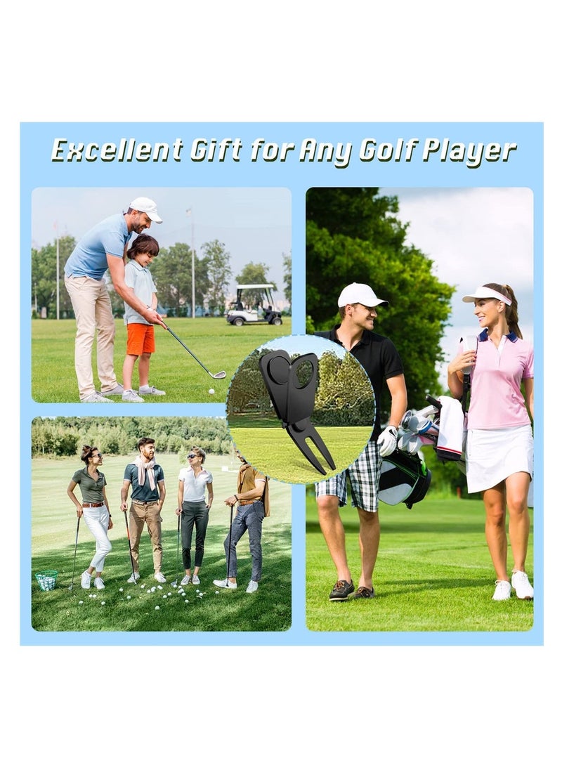 Magnetic Golf Divot Tool Set, 3-in-1 Golf Repair Tool with Magnetic Ball Marker, Essential Golf Accessories & Gift for Men, 3 pcs