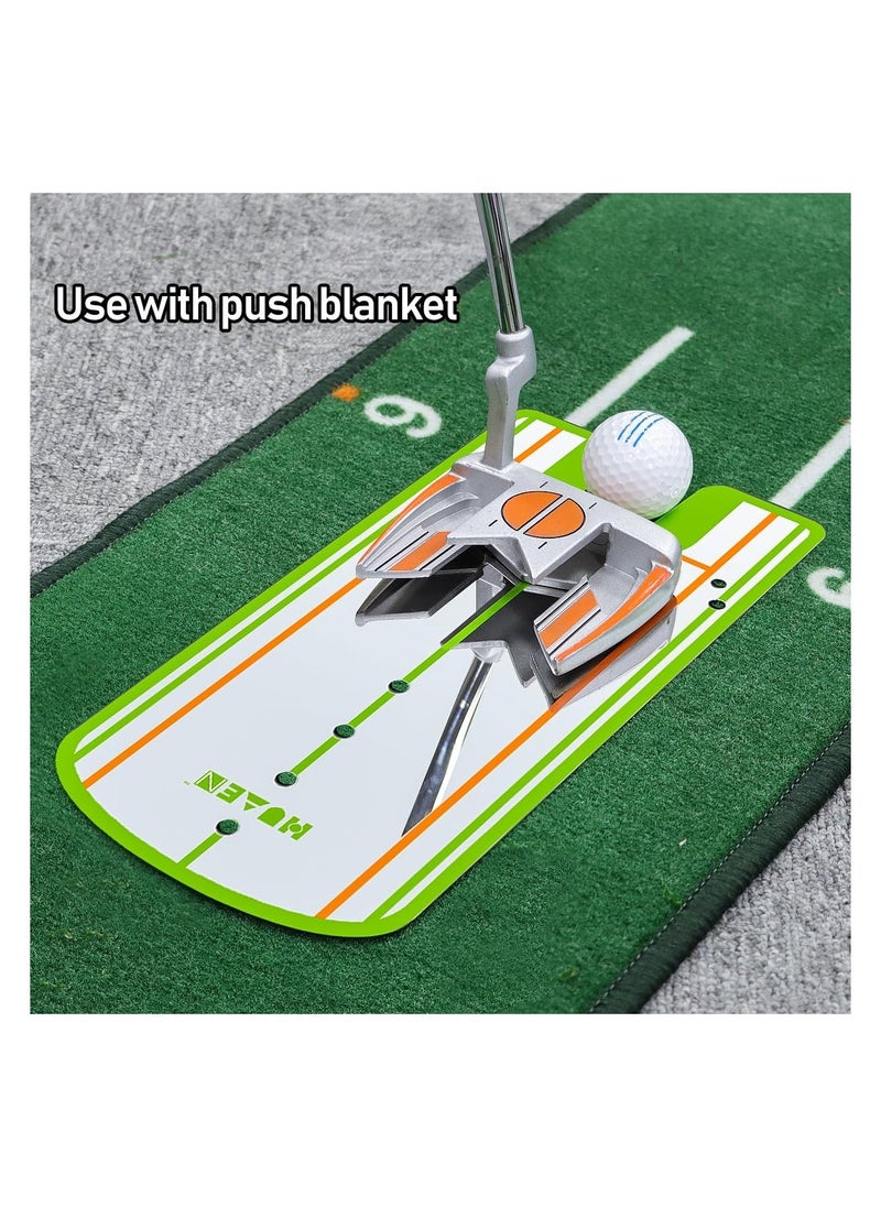 , Golf Putting Alignment Mirror, Portable Golf Putting Training Aid, for Beginners Golf Putting Practice, Effective Putting Aid, Professional Golf Training Equipment