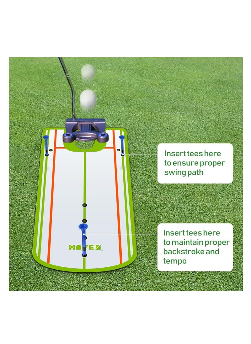 , Golf Putting Alignment Mirror, Portable Golf Putting Training Aid, for Beginners Golf Putting Practice, Effective Putting Aid, Professional Golf Training Equipment