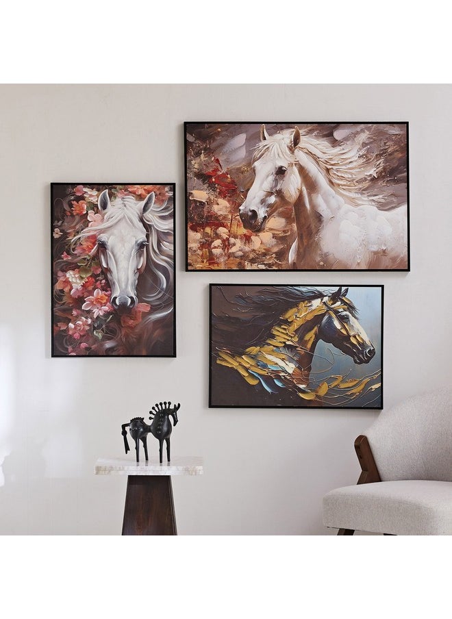 Ersel Horse Canvas Hand Painting 60 x 90 x 2.5 cm