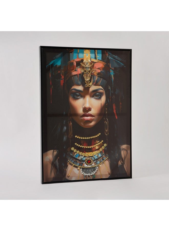 Ersel Girl Canvas with Hand Painting 50 x 70 x 2.5 cm