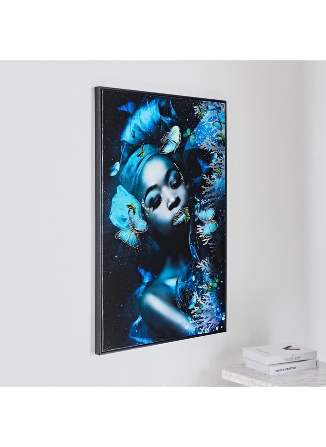 Ersel Girl Framed Picture with High Gloss Surface 60 x 90 x 2.8 cm
