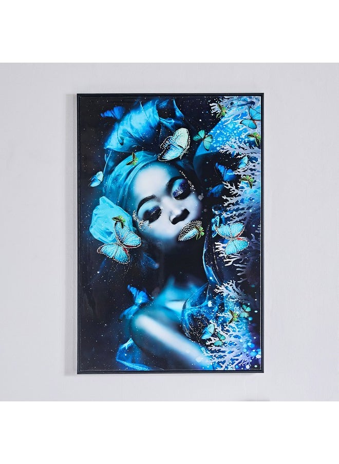 Ersel Girl Framed Picture with High Gloss Surface 60 x 90 x 2.8 cm