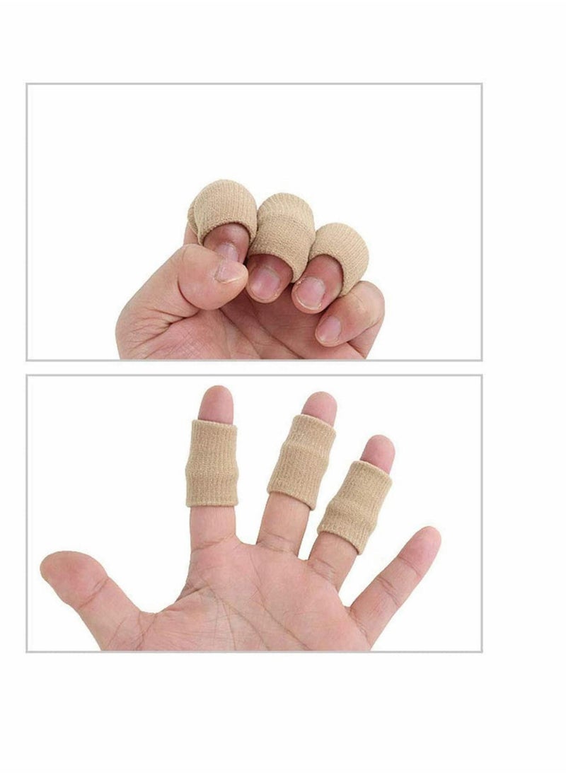 10x Finger Protector Sleeve, Arthritis Stretchy Support Sports Aid - Basketball Finger Guard