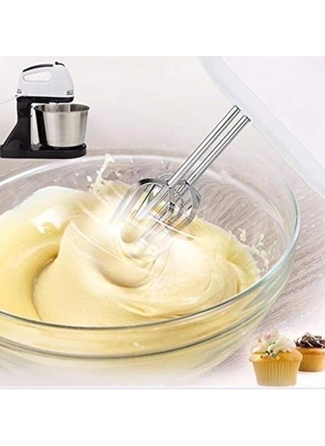 2 in 1 Hand & Stand Mixer with Whisk Stainless Stee Kitchen Food Stand Mixer Cream Egg Whisk Blender Cake Dough Mixer