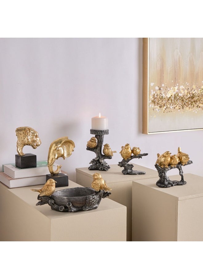 Wren Polyresin Bird Decorative Platter 29 x 14 x 15 cm