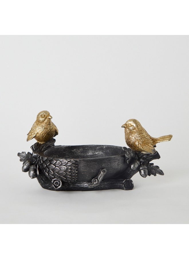 Wren Polyresin Bird Decorative Platter 29 x 14 x 15 cm
