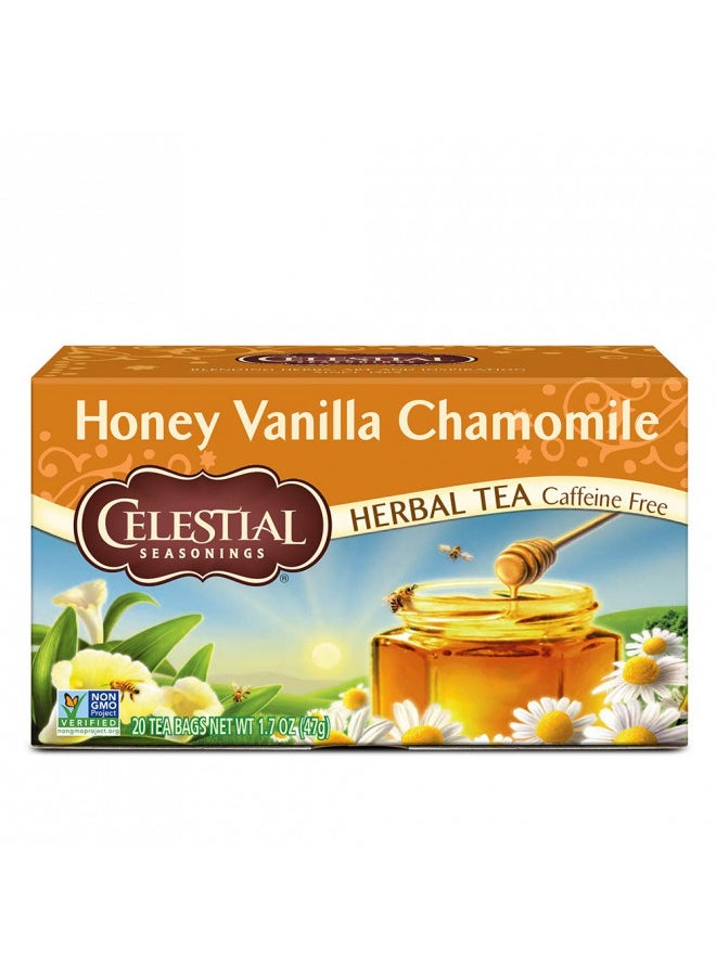 Celestial Seasonings Herbal Tea, Honey Vanilla Chamomile, 20 Count