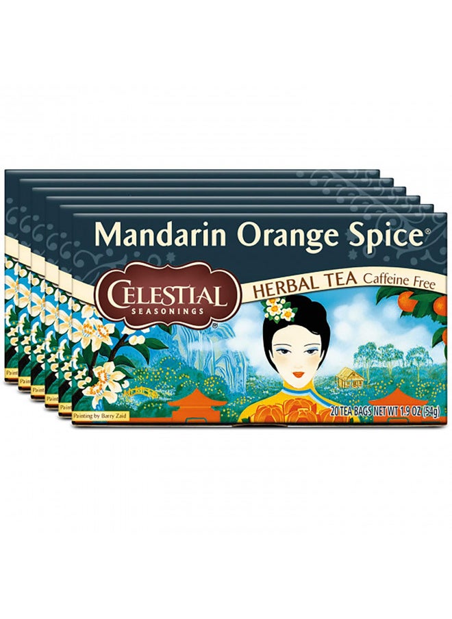 Celestial Seasonings Herbal Tea, Mandarin Orange Spice, 20 Count (Pack of 6)