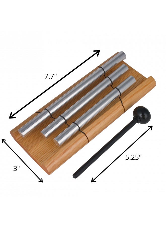 Woodstock Chimes ZENERGY3 Signature Collection, Woodstock Zenergy 1.5'' Trio Eastern Energies Chimes for Awareness, Meditation, Relaxation