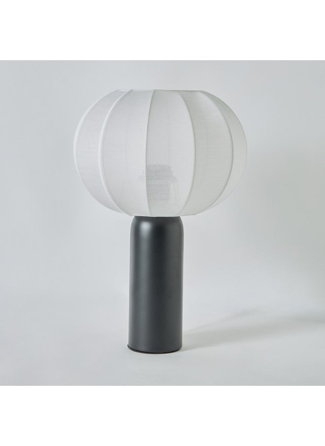 Collett Metal Table Lamp with Fabric Shade 25 x 25 x 37.5 cm