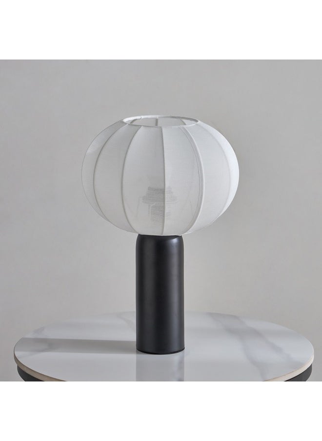 Collett Metal Table Lamp with Fabric Shade 25 x 25 x 37.5 cm