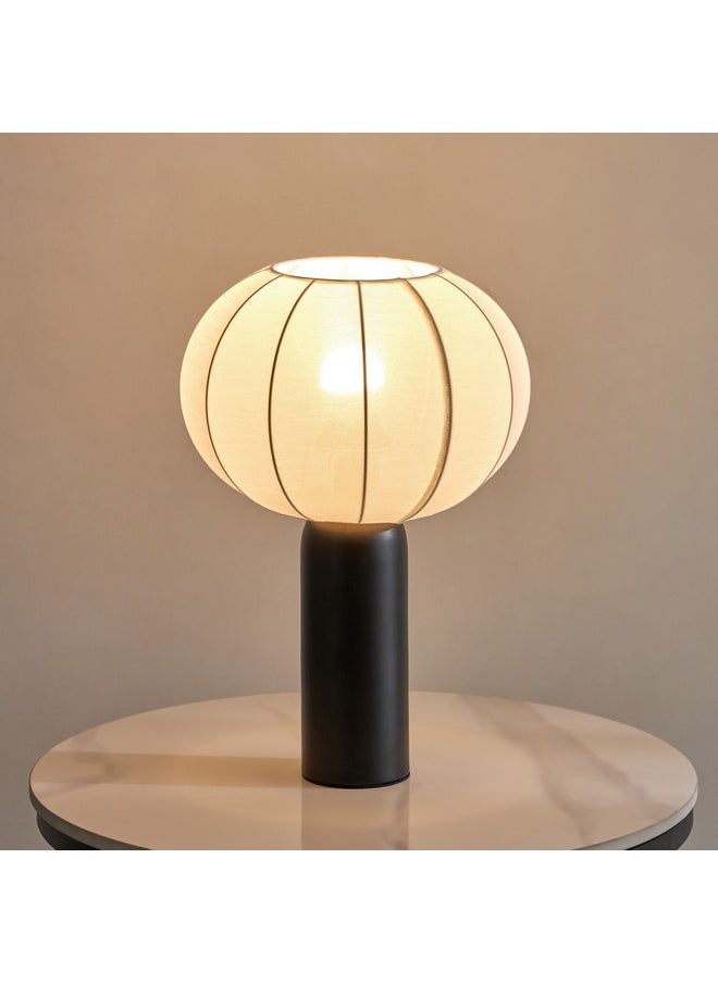 Collett Metal Table Lamp with Fabric Shade 25 x 25 x 37.5 cm