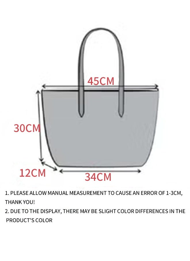 Fashionable multifunctional large capacity zipper handbag shoulder bag in beige color