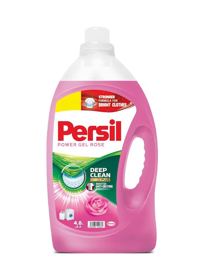 Power Gel Liquid Laundry Detergent with Deep Clean Technology Rose 4.8L