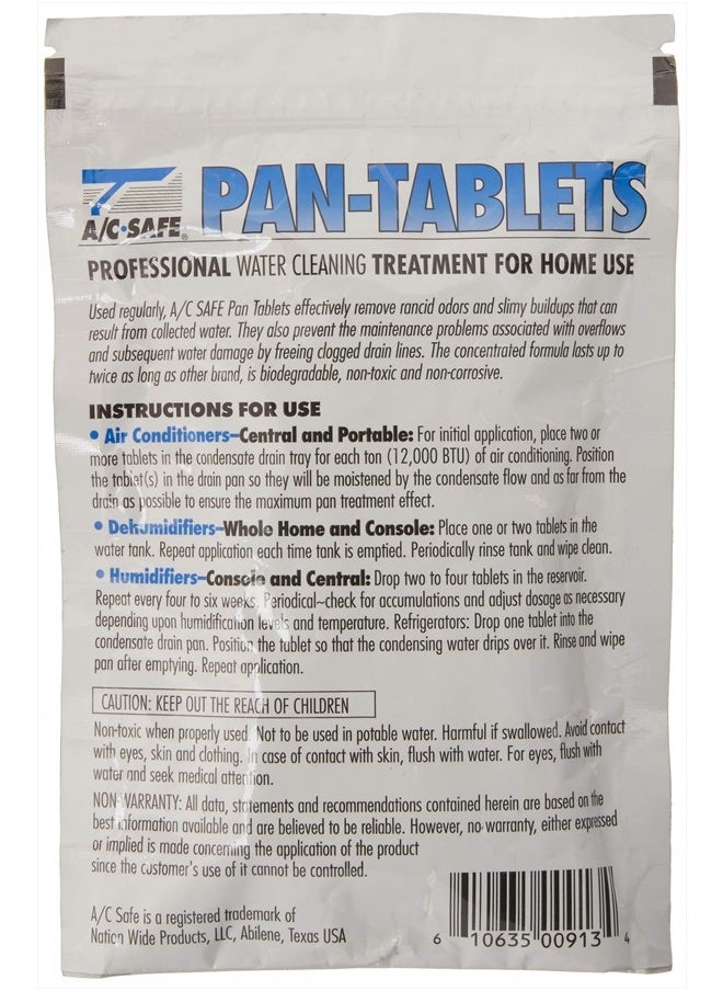 AC-Safe Pan Tablets - 30 Count: Cleans scum in Drain Pans and Humidifiers