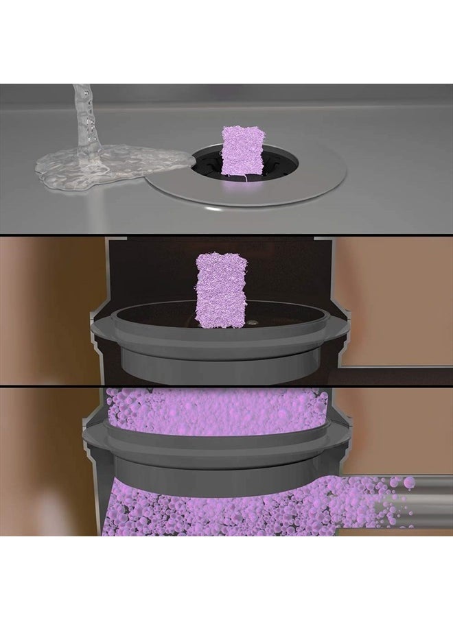 Garbage Disposal and Drain Pipe Cleaner Powerful Foaming Action and Removes Garbage Disposal Smells 6 Unit Pack Lavender Scent