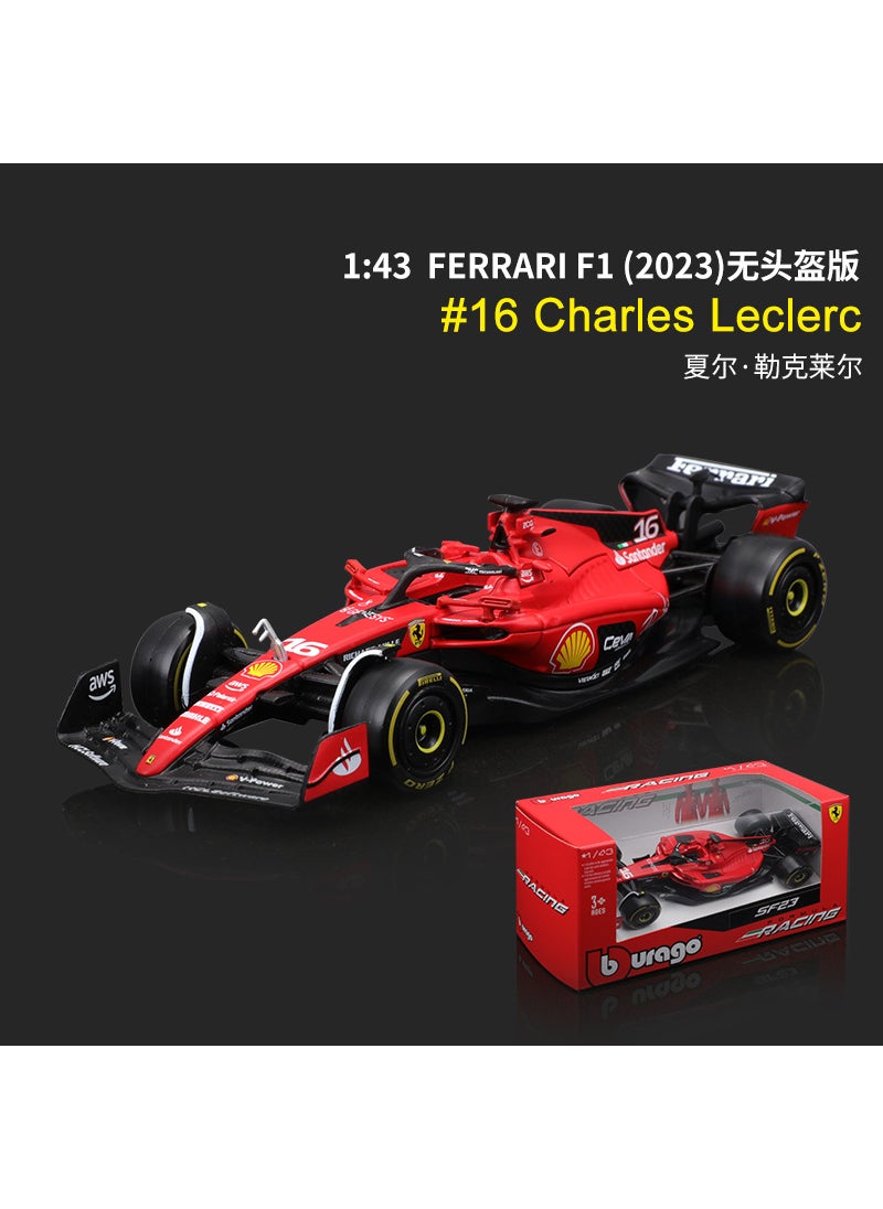 2023 biliao 1:43 Ferrari F1 car model F23 metal racing toy simulation alloy model car wholesale