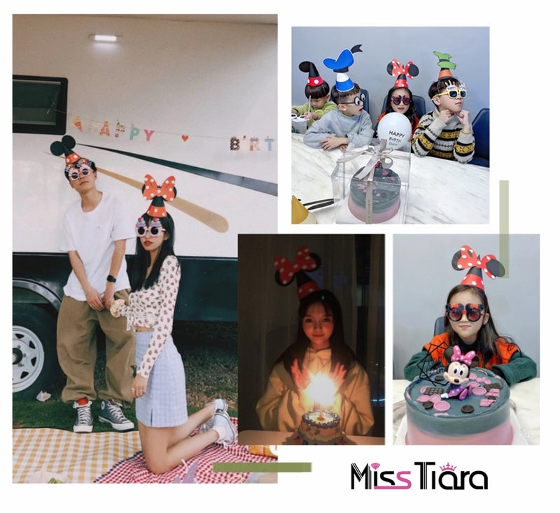 7-Piece Cute Handmade Baby Birthday Hat