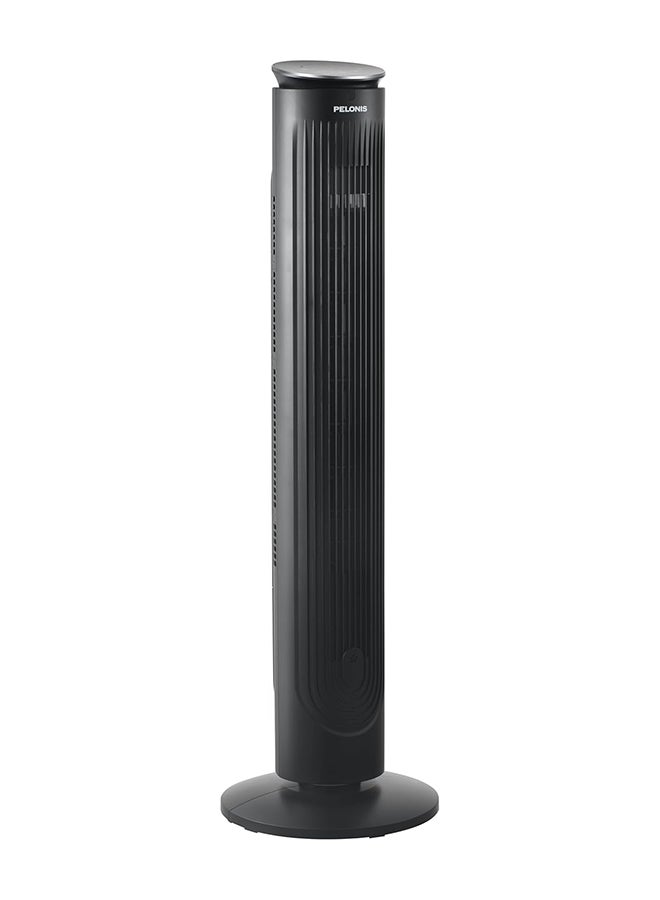 Tower Fan with Multifunction Remote Control, 3 Wind modes-Natural | Slumberous & Normal, 5 Speed Level, Oscillation function, 9 Hours Timer Perfectly Suitable for Home or Office MFZ-100R0BPK Black