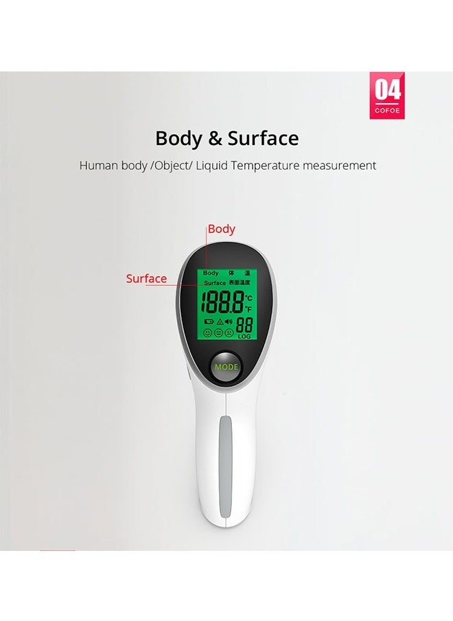 Household Medical Thermometer, No-Touch Infrared Digital Accurate Thermometer (White)