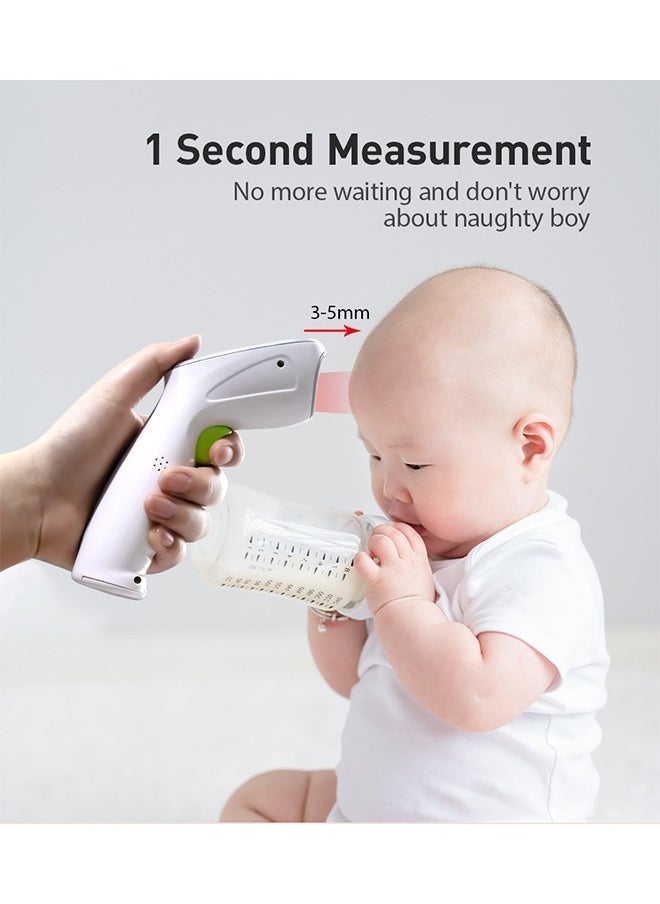 Household Medical Thermometer, No-Touch Infrared Digital Accurate Thermometer (White)