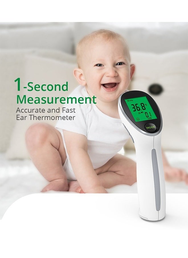 Household Medical Thermometer, No-Touch Infrared Digital Accurate Thermometer (White)