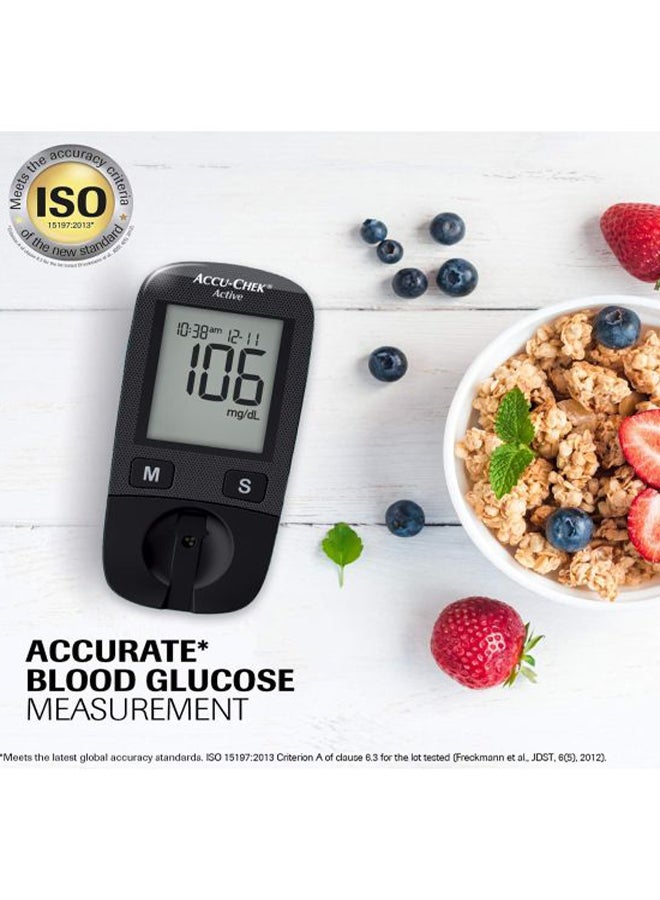 Active Blood Glucose Monitoring System With Test Strips