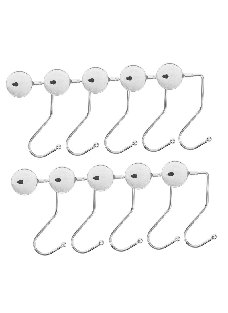 20pcs Anti-Skid Hook Metal Desk Hook Purse Hook for Table, Student Bag Hanger Womens Bag Handbag Hook Instant Bag Hanger Meat Hook Non-Slip