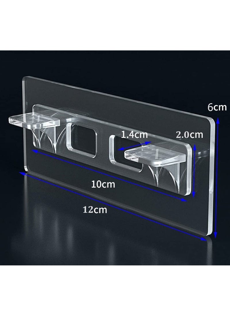 12 Pcs Adhesive Shelf Brackets, No Drill Shelf Support Pegs Punch Free Shelf Pins Cabinet Shelf Clips for Kitchen Cabinet Book Shelves Closet Clapboard Layer