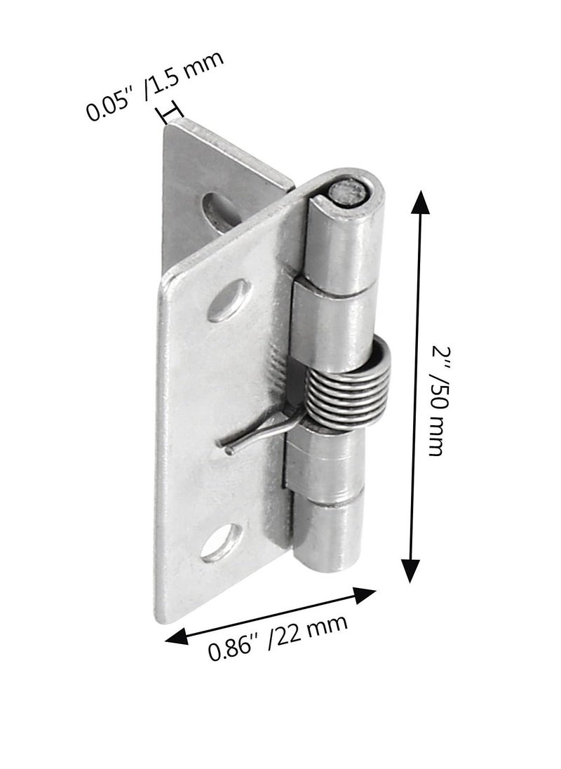 Self Closing Door Hinges 2 Inch Set of 4 Spring Hinge Automatic Door Closer Hinge Soft Auto Close Door Hinges for Home