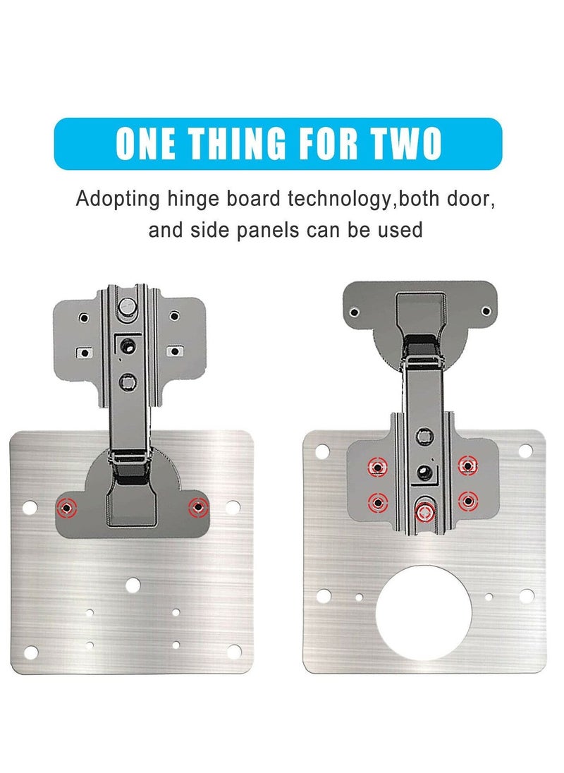 Cabinet Hinge Repair Plate Kit, 2 Pcs Side Plate Repair Piece Bracket door Hinge Fix Cantilever Hinge, Cabinet Hinge Repair Plate for Protecting Wooden, Kitchen