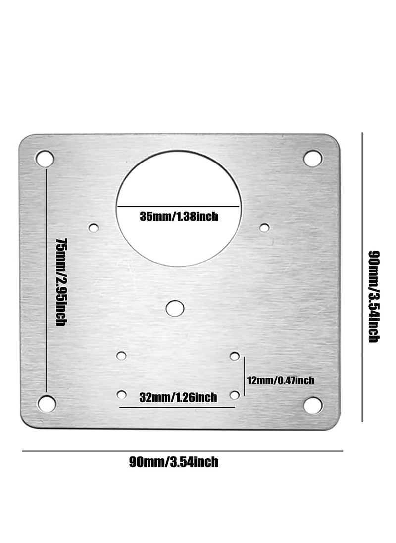 Cabinet Hinge Repair Plate Kit, 2 Pcs Side Plate Repair Piece Bracket door Hinge Fix Cantilever Hinge, Cabinet Hinge Repair Plate for Protecting Wooden, Kitchen