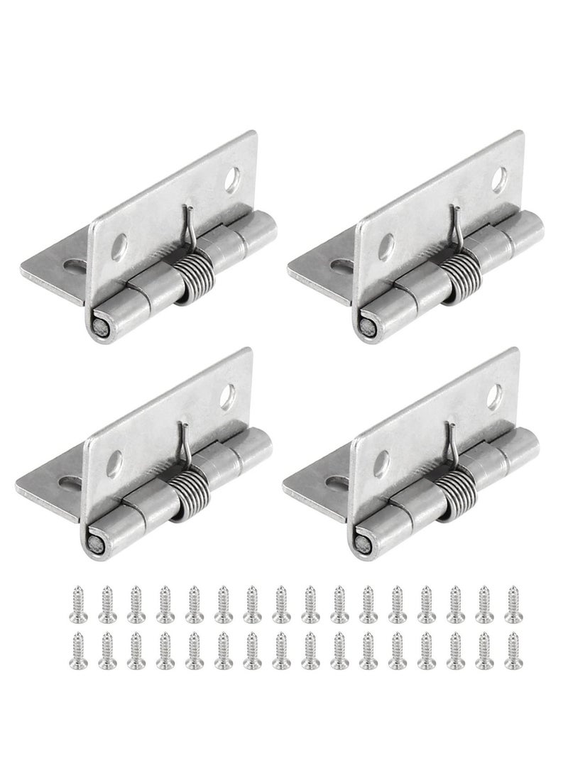 Self Closing Door Hinges 2 Inch Set of 4 Spring Hinge Automatic Door Closer Hinge Soft Auto Close Door Hinges for Home