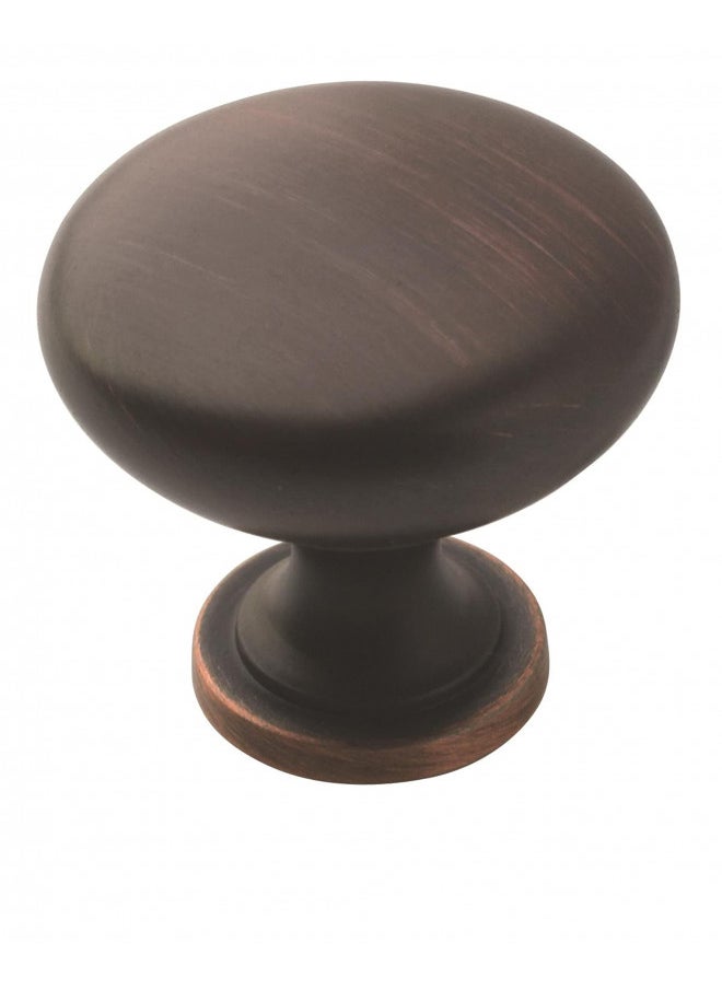 Amerock | Cabinet Knob | Oil Rubbed Bronze | 1-1/4 inch (32 mm) Diameter | Edona | 10 Pack | Drawer Knob | Cabinet Hardware