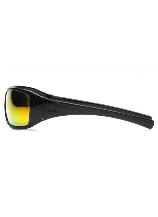 Pyramex Safety-SB5645D Goliath Safety Eyewear, Black Frame, Ice Orange Lens