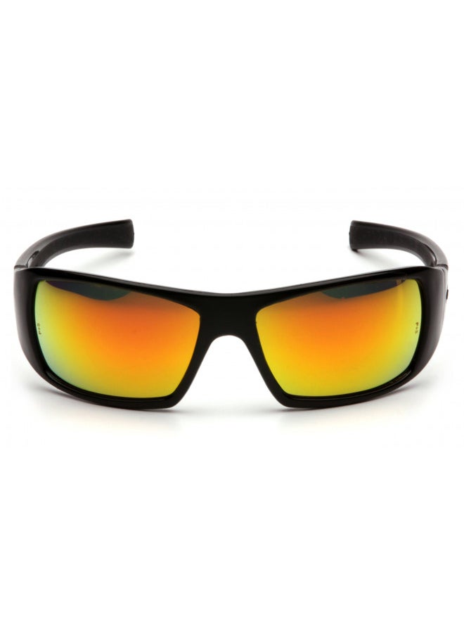 Pyramex Safety-SB5645D Goliath Safety Eyewear, Black Frame, Ice Orange Lens