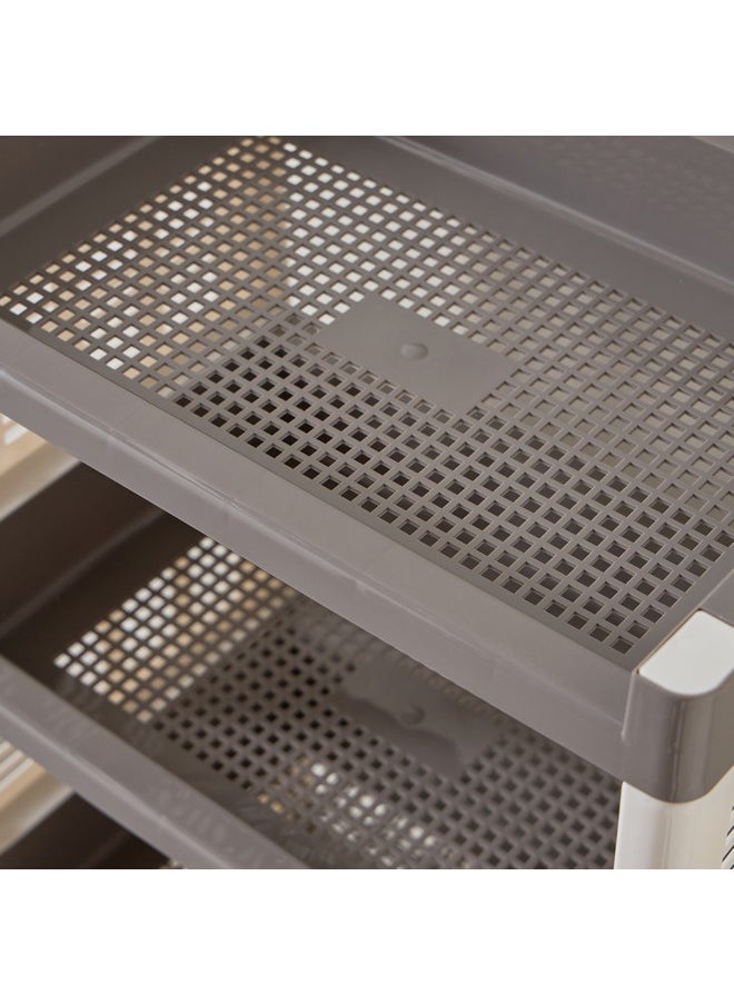 Easystore 4-Layer Storage Shelf with Wheels 46 x 82.5 x 29.5 cm