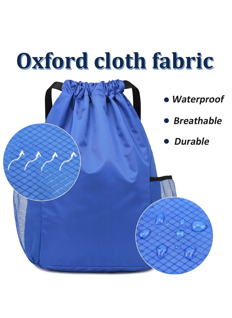 Sports Gym Bag, Drawstring Waterproof Bags,Oxford fabric Backpack Bags for men and women, for Sports School Beach Holidays Swimming Trave, 40*48cm