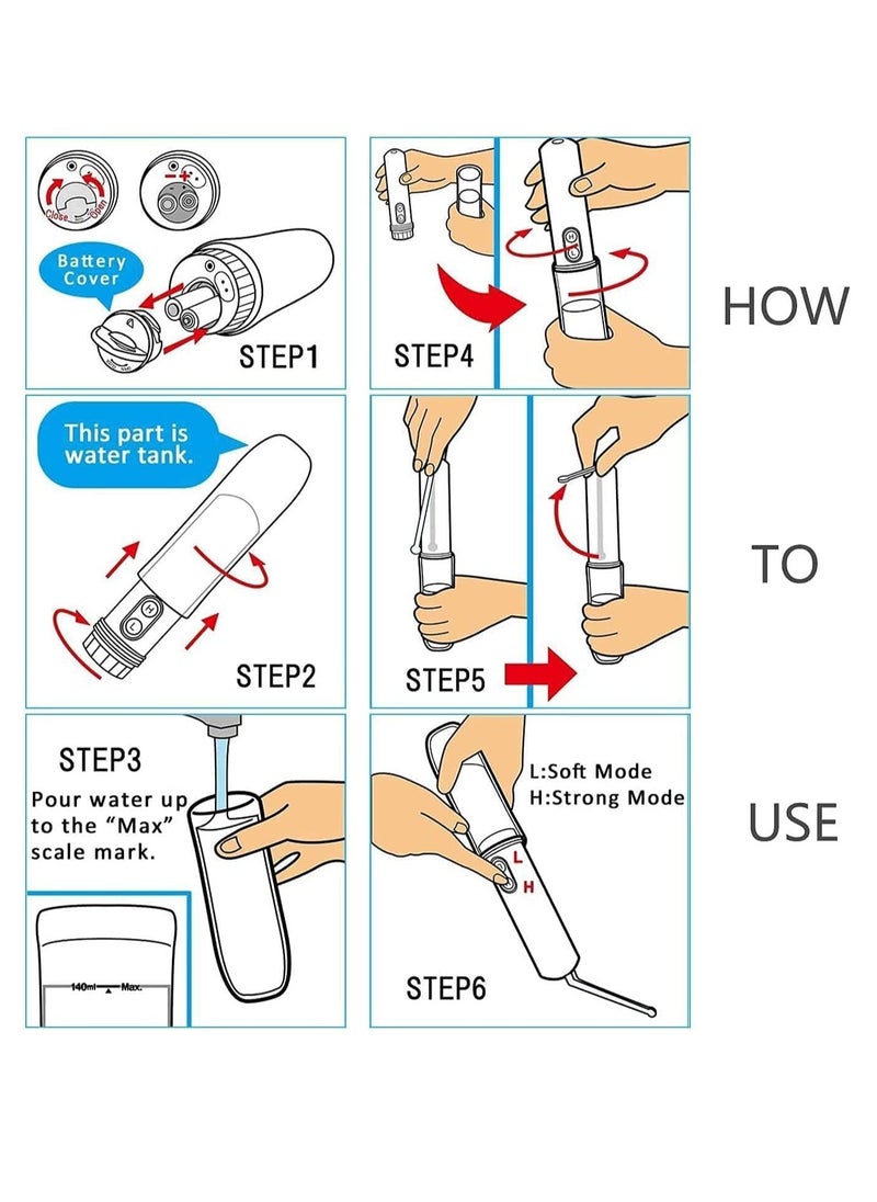 Elegant Electric Portable Travel Bidet Shattaf, Electric Shattaf, High Quality, For Camping accessories and Travelling, Personal Hygiene Care Bidet