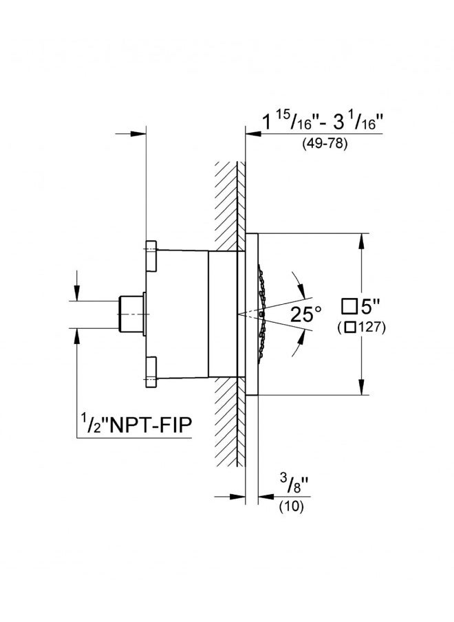 Grohe Rainshower In.F In. Series Body Spray