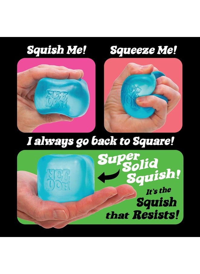 NeeDoh Nice Cube - Sensory Squeeze Toy with Super Solid Squish - 2.25