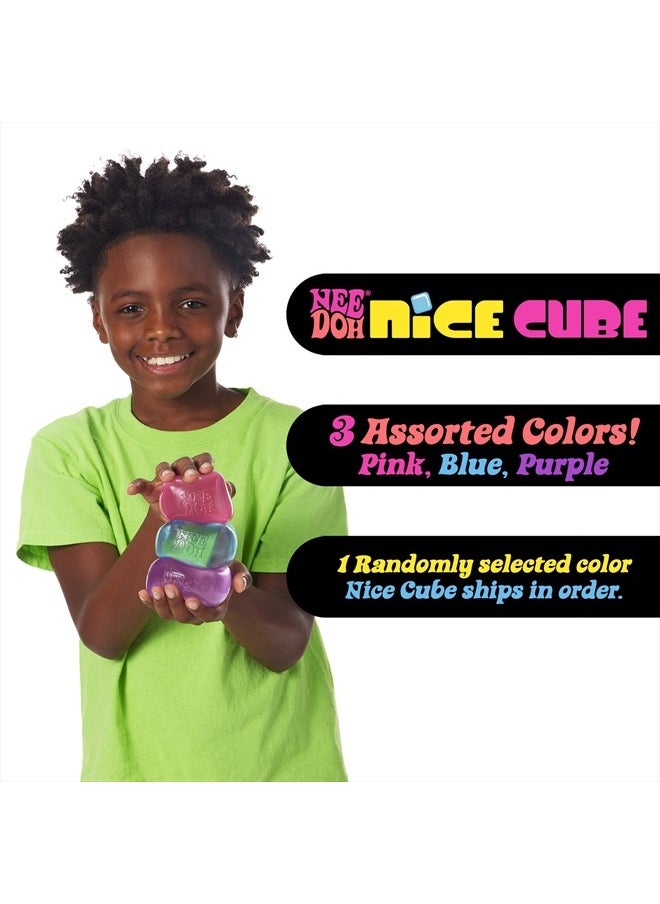 NeeDoh Nice Cube - Sensory Squeeze Toy with Super Solid Squish - 2.25