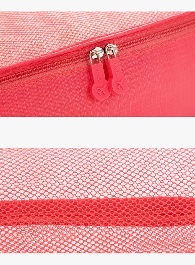 5-Piece Luggage Travel Organizer Bag Set Red