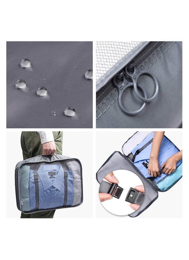 Packing Cubes 7 Pieces, Grey, One Size