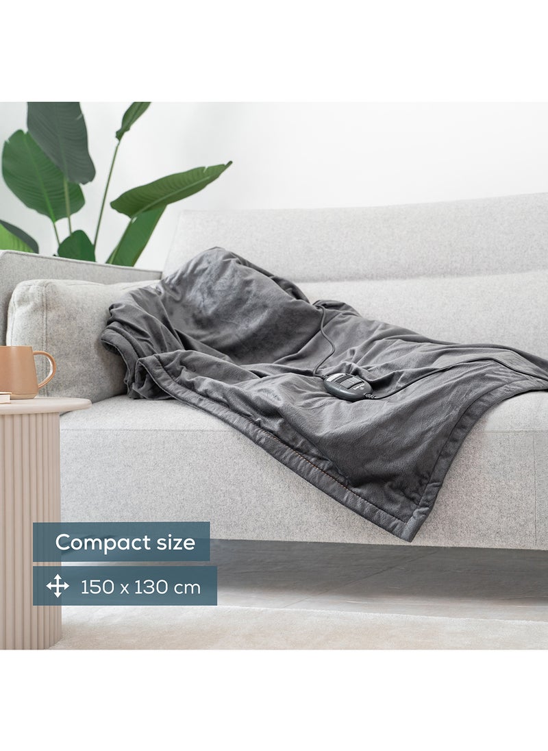 HD 74 Limited Edition Electric Heated Blanket Extra Soft & Breathable 6 Temperature Settings Fast Heating Auto Shut-Off